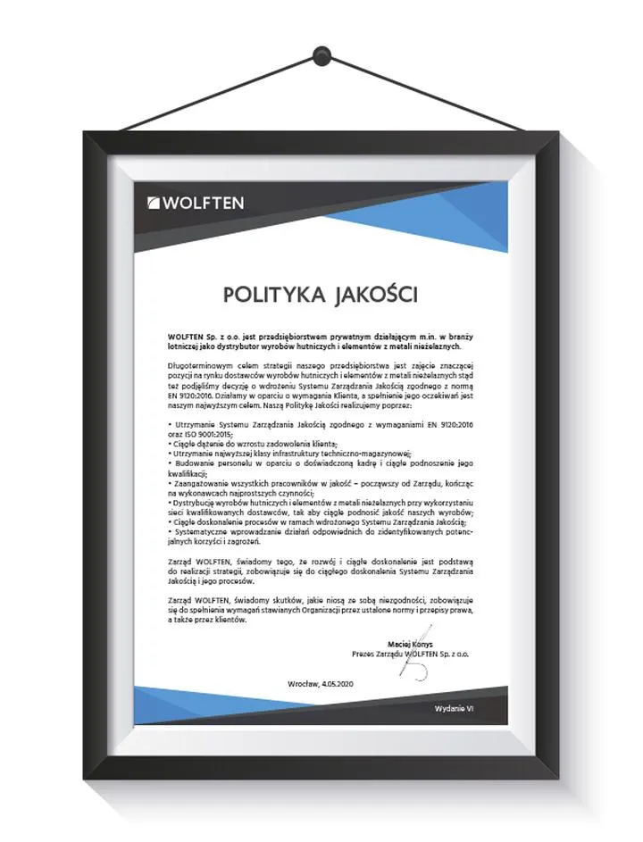 Czym jest polityka jakości firmy i dlaczego ma kluczowe znaczenie?